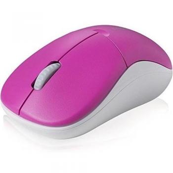 Rapoo 1090P - Ratón (RF inalámbrico, Óptico, Universal, Rosa, Ambidextro, USB)