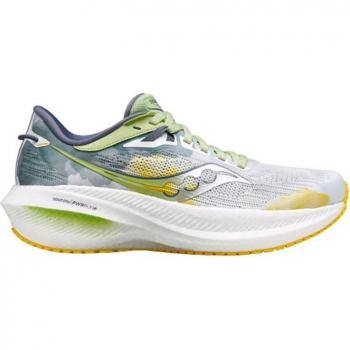 Saucony Triumph 21 White/Fern Women's Running Shoes