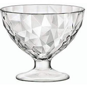 Confezione 12 coppette in vetro diamond jr trasparente 22