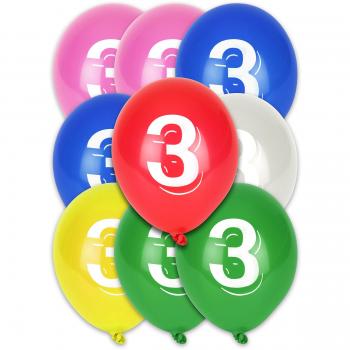 10 globos número 3
