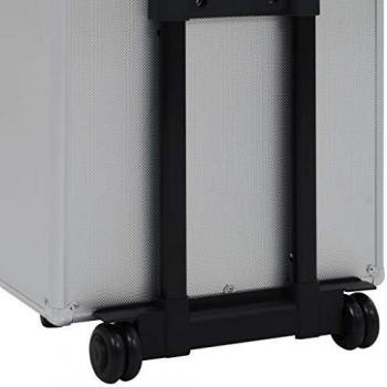 vidaXL Make-up Trolley Aluminium Silver