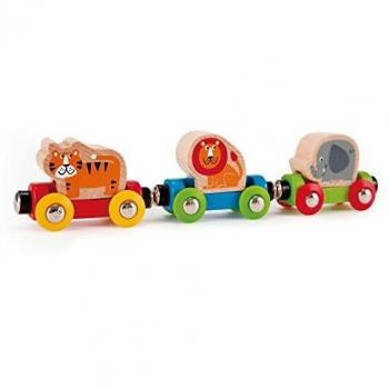Hape E3807 Jungle Journey Railway Engine - My First Railway - Wooden Train Track Accessories
