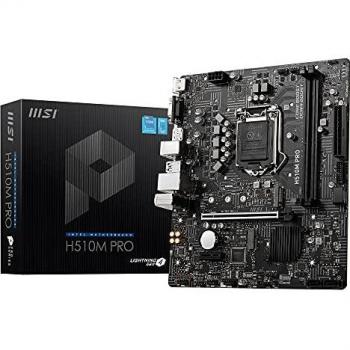 msi - Placa Base H510M Pro, Micro-ATX, soporta procesadores Intel Core de 11ª generación, LGA 1200, 2 x DIMMs