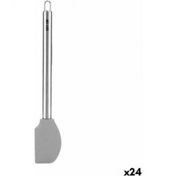 Espátula para Plancha de Silicona y Acero Inoxidable Quttin 32,7 x 5,3 cm (24 Unidades)