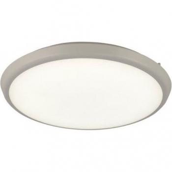 Plafón Aneto blanco 1 bombilla 5cm, Techo led redondo de 40cm, 24W, 4000K, 2500lm, IP65