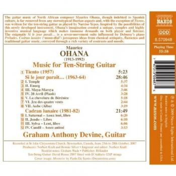 Musique Pour Guitare - M. Ohana