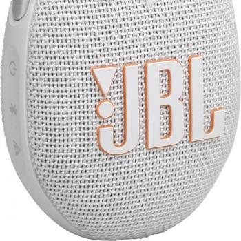 JBL Clip 5 Bluetooth Speaker - White