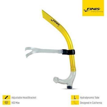 Finis - Tubo de respiración para natación, color amarillo
