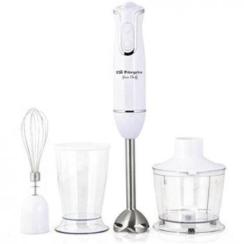 Orbegozo BT2660 Batidora de Mano 800W con Vaso Medidor de 600ml y Picadora Universal