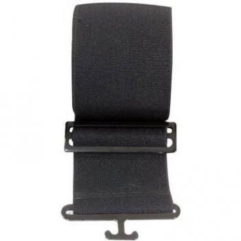 PFIFF Elastic - Correa para de Correa de hípica, tamaño único, Color Negro