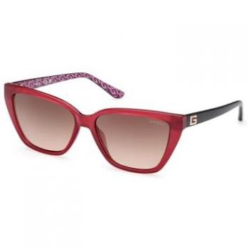 Guess Shiny Bordeaux Cat Eye Women's Sunglasses