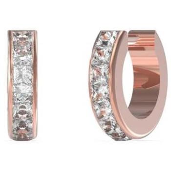 Pendientes Huggie de Mujer en Acero y Baño de Oro Rosa con Cristales - Guess JUBE03134JWRGTU