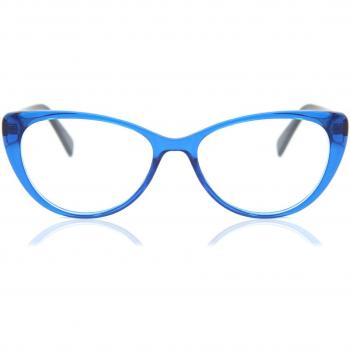 Cat Eye Full Rim Plastic Women's Prescription Glasses Online Blue Size 52 - Blue Light Block Available - SmartBuy Collection