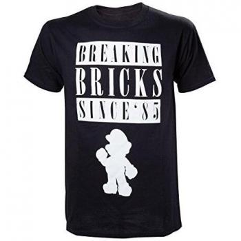 Apparel Camiseta Negra Breaking Bricks Mario TL
