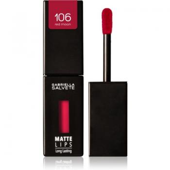 Gabriella Salvete Matte Lips Long-Lasting Liquid Lipstick with Matt Effect Shade 106 Red Moon 4.5 ml