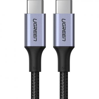 Cable USB-C a USB-C Ugreen 100W PD, 5A, 3m - Color Gris
