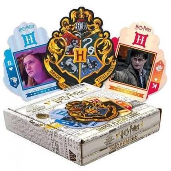 AQUARIUS Harry Potter Baraja de Naipes con escenas icónicas de la saga, 54 cartas ilustradas, tamaño estándar, fabricada en cartón resistente y acabado mate