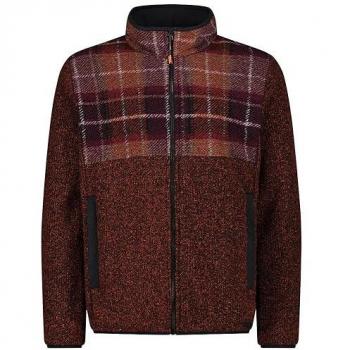 CMP Men's Regular Fit Dark Red Transition Jacket 50