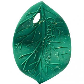Mordedor de hoja de clorofila Oli&Carol, juguete natural para bebés