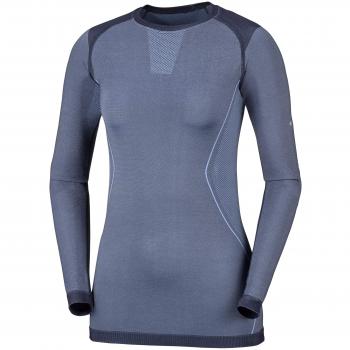 Columbia W Engineered Camiseta con Cuello Redondo, Mujer, Bluebell, M