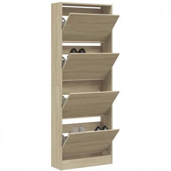 Zapato roble Sonoma 60x21x163,5 cm madera de ingeniería multicapa