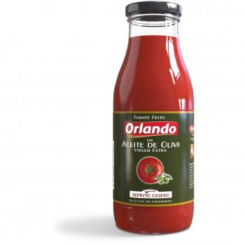 ORLANDO Tomate Frito Aceite de Oliva Virgen Extra Cristal 500g sin gluten