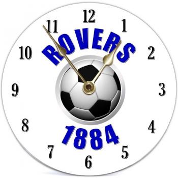 Diseño de la bandera de Rovers 1884 19 cm/19,05 cm Reloj de pared