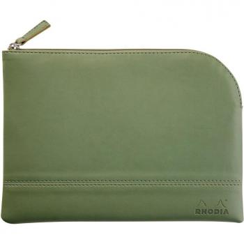 Rhodia 116632C - Bolsa con cremallera - Rhodiarama - Mediana - Verde sauce
