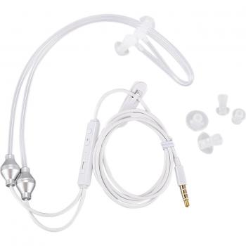 Auriculares Binaurales Anti Radiación Estéreo con Micrófono, 3.5mm, Cancelación de Ruido y Tubo de Aire Acústico