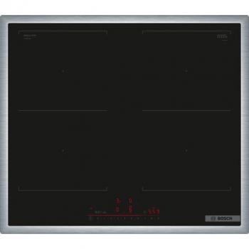 Placa de Inducción Bosch Serie 6 PVQ645HB1E, 60 cm, Autárquica, Con Marco, Direct Select, Combi Zone, Home Connect