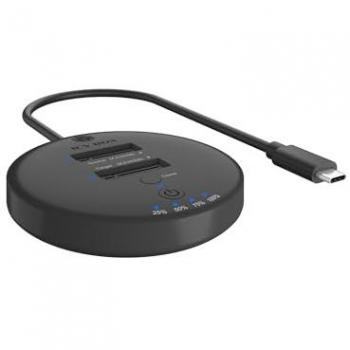Estación de Acoplamiento y Clonación ICYBOX IB-1612MCL-C31 para 2x M.2 NVMe SSD, USB 3.2 Gen 2 hasta 10 Gbps, clonación autosuf