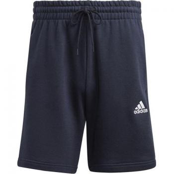 adidas Men's Essentials 3-Stripes French Terry Shorts, Dark Blue, Size L