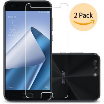 [2-Unidades] Asua ZenFone 4 ZE554KL Protector de Pantalla,Electro-Weideworld HD Film Protector de Pantalla Screen Protector [Vidrio Templado] [sin Burbujas] [9H Dureza] Para ASUS ZenFone 4 ZE554KL
