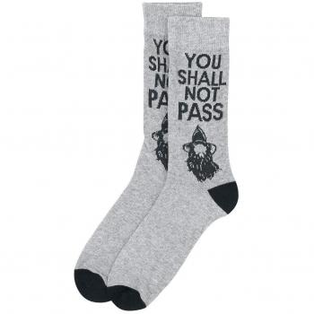 Der Herr der Ringe El Señor de los Anillos You Shall Not Pass Calcetines Gris/Negro