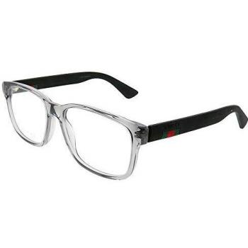 Gucci marco óptica GG0011O 007 de Plástico Gris tamaño de 55 mm de Hombre