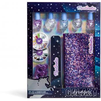 Champú Martinelia Galaxy Dreams Set de Uñas con Neceser de Maquillaje 10 Piezas