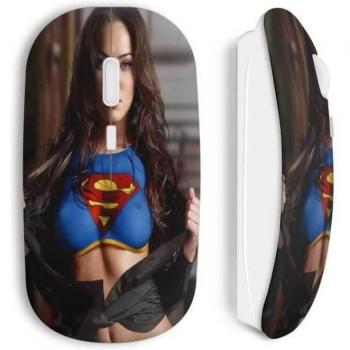 Ratón Inalámbrico Sexy Chica Megan Fox Superman