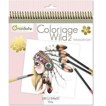 Cuaderno para Colorear Avenue Mandarine Wild2 Beige