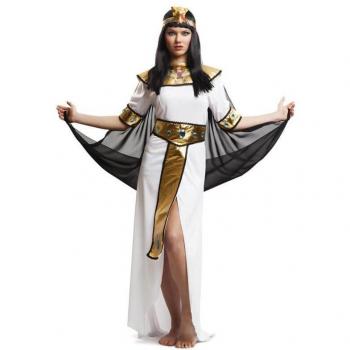 Disfraz de Cleopatra Egipcia Dorado para Mujer, Talla M-L