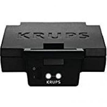Krups F DK4 51 Sandwichera, 850 W, 5.3 tons, Acero Inoxidable, Negro