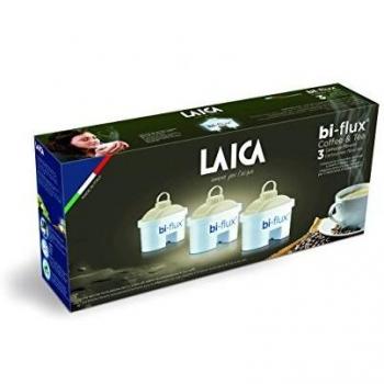 Pack de 3 filtros Laica C3M con una formulación especial para filtrar agua para hacer café o té. Compatible con las jarras Laica y Brita entre otras. Duración de cada filtro 1 mes o 150 litros.