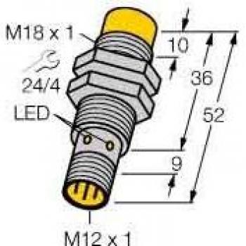 Interruptor de proximidad inductivo 12mm ni12um18ap6xh1141