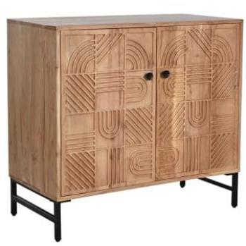 Aparador Home ESPRIT Marrón Negro 88 x 40 x 80 cm