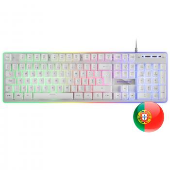 Teclado Mars Gaming MK220W Blanco H-MECH Layout Portugués