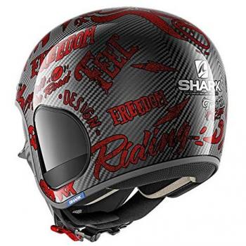 Shark Casco Jet s-drak Carbon Freestyle Cup Déco rojo DRR talla XL