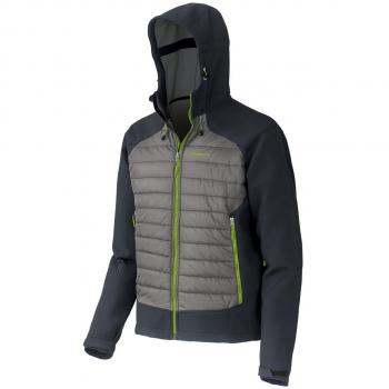 Trangoworld Polux Chaqueta, Hombre, Gris Medio/Negro, M