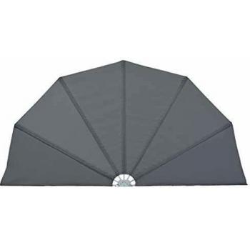 vidaXL Toldo Plegable Jardín 160 cm Gris Techo Protector Entoldado Marquesina
