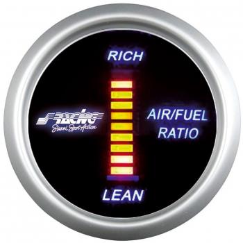 Simoni Racing AFR/D Indicador Digital de Relación Aire - Carburante, Fondo Negro