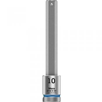 Wera 8740 B HF Zyklop 3/8 Drive Long Hexagon Socket Bit Metric 3/8 10mm