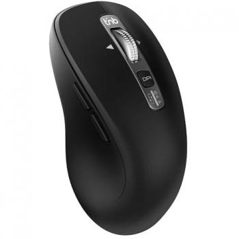 Ratón Inalámbrico T'nB Infinite con Doble Conexión Bluetooth y Cable, Scroll Ultra Rápido, Compatible con Windows y MacOS, Color Negro